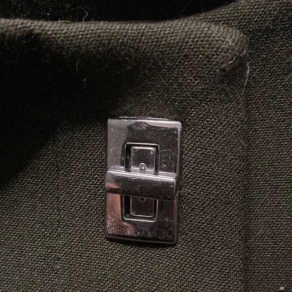 Philosophy Fern Green Crop Blazer with Silver Hardware Closure - Picture 5 of 12